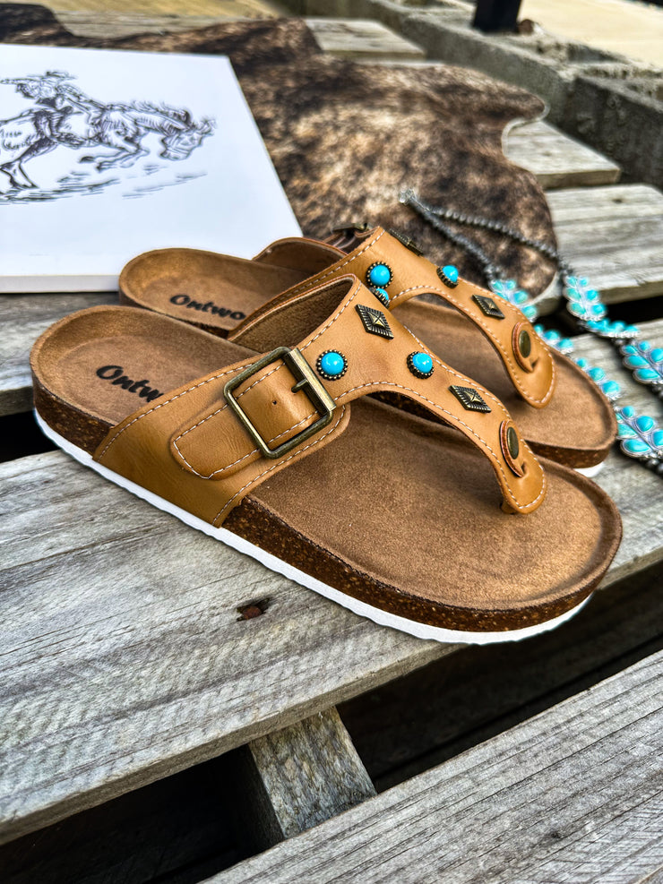 Turquoise Rain Sandals