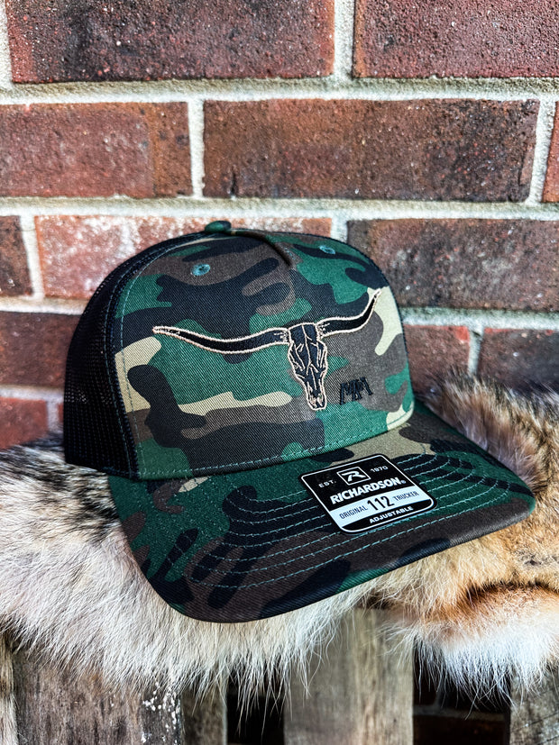 Hell Raisin' Richardson Hat-Green Camo/Black