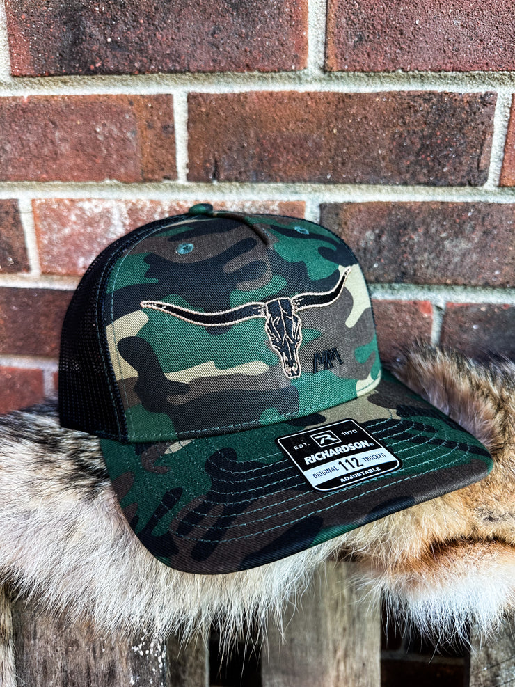 Hell Raisin' Richardson Hat-Green Camo/Black