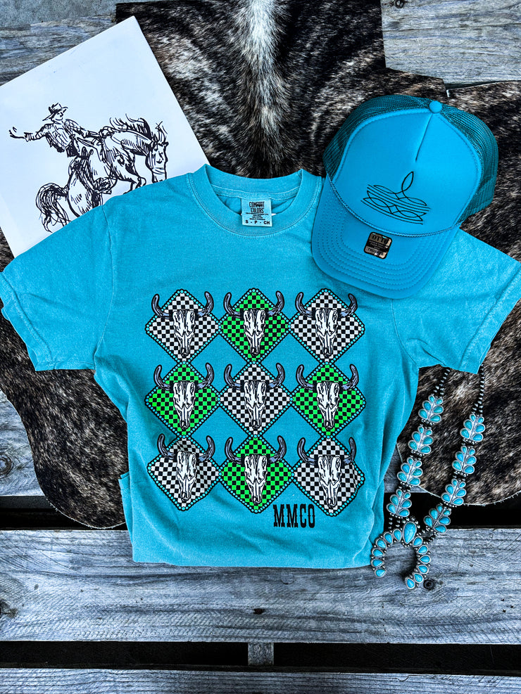 Diamond In Dallas Graphic Tee - Seafoam