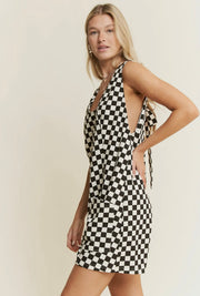 Check Mate Romper- Black *UPDATED PICS COMIN SOON