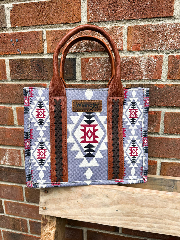 Wrangler Southwest Tote Bag: Lavender Gray