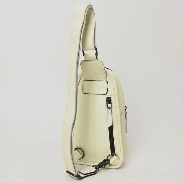 American Darling Tooled Leather Sling Bag