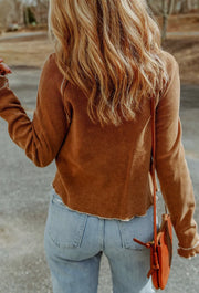 Wilder Waffle Knit Top
