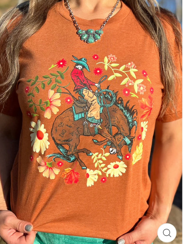 Somewhere South Bronc Graphic Tee