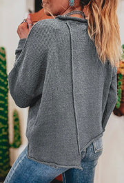 Asher Asymmetric Hem Sweater