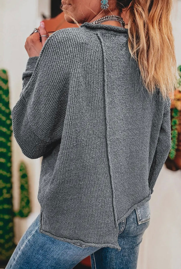 Asher Asymmetric Hem Sweater