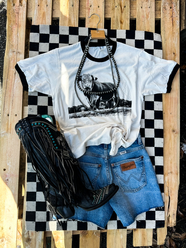 Big Red Ringer Graphic Tee