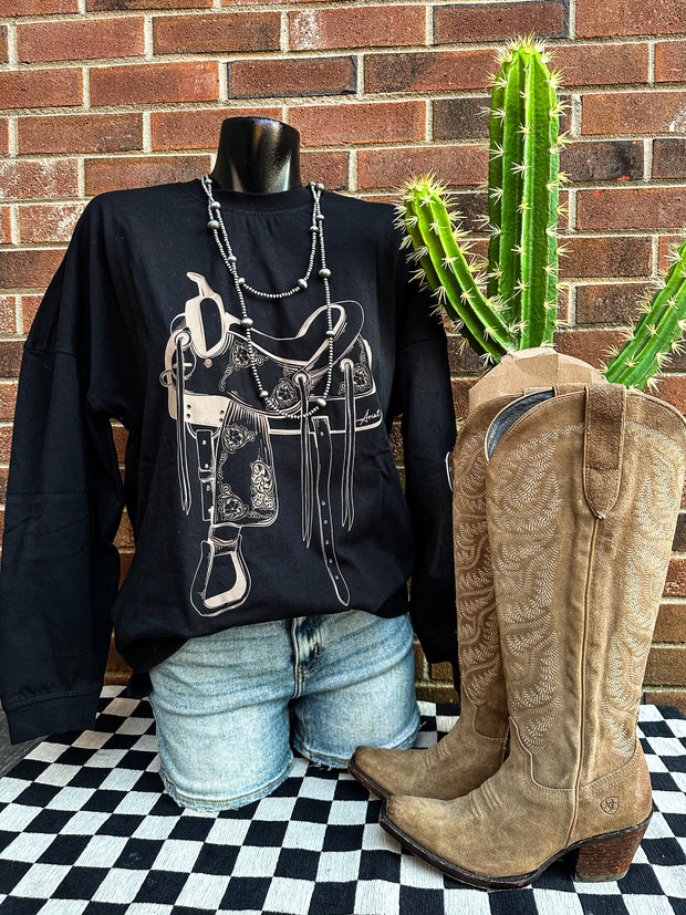 Saddle Up Oversized Long Sleeve