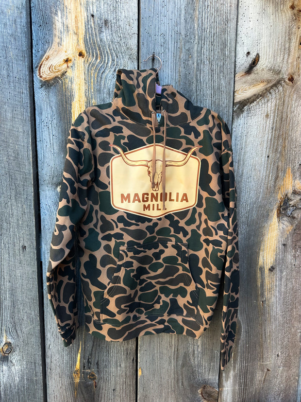 Lazy Longhorn MMCO Hoodie - Duck Camo