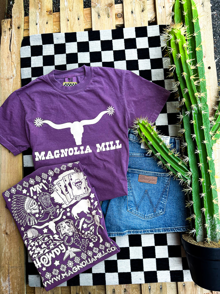 Spur Right Graphic Tee-Berry