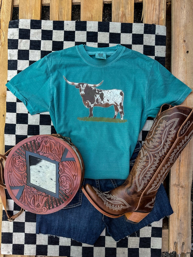Sue Sue Longhorn Graphic Tee