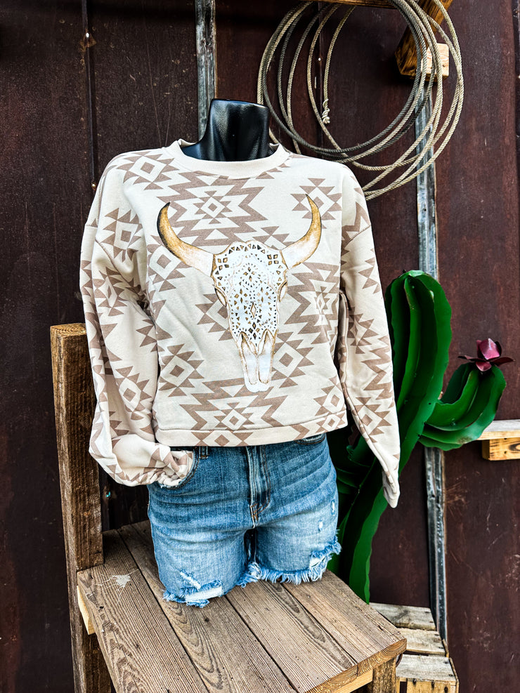 O'Keefe Cropped Ariat Sweatshirt
