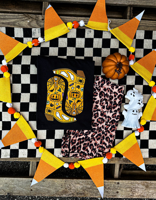 Spooky Boots Graphic Tee- Made To Order
