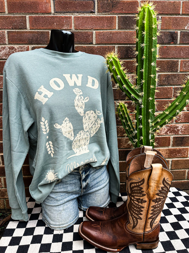 Howdy Women's Wrangler Girlfriend Long Sleeve