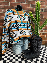 Gemini Aztec Sweater Top
