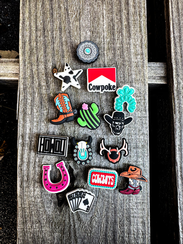 Western Clog Charms