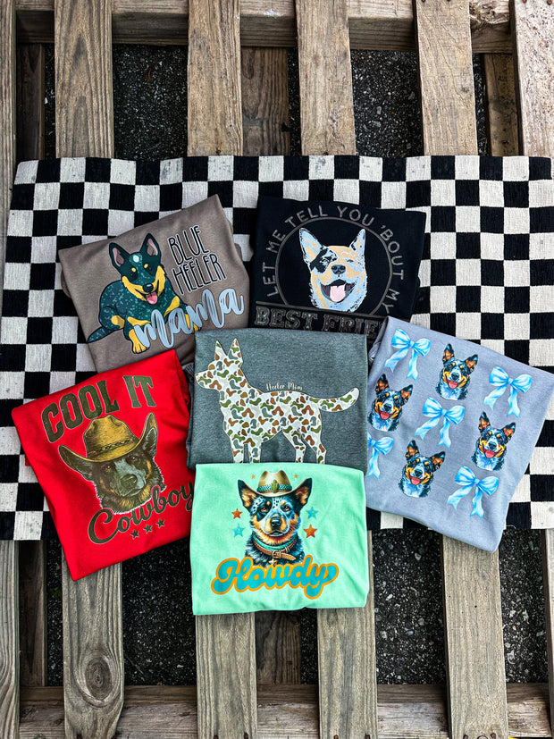 Blue Heeler Graphic Tee- Made To Order