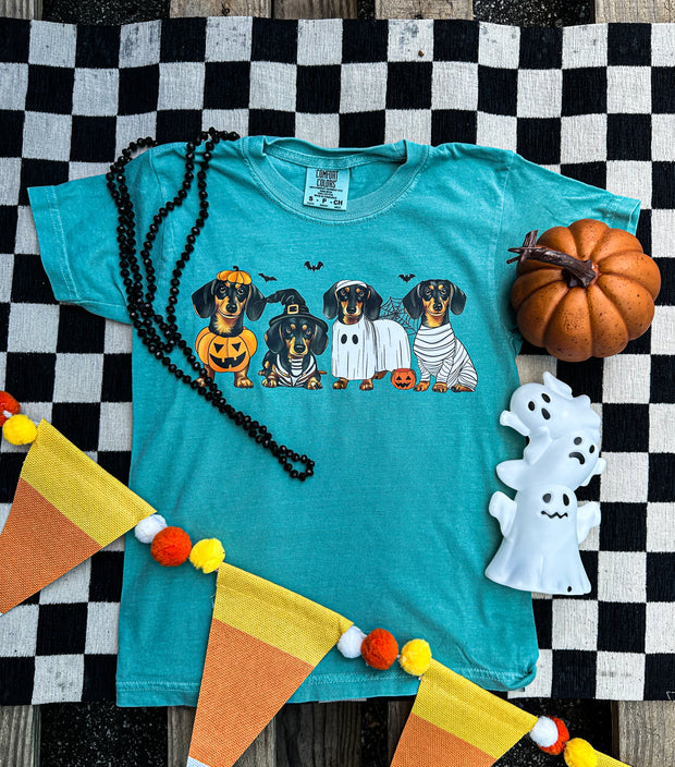 Spooky Dachshund-Made To Order (Seafoam)