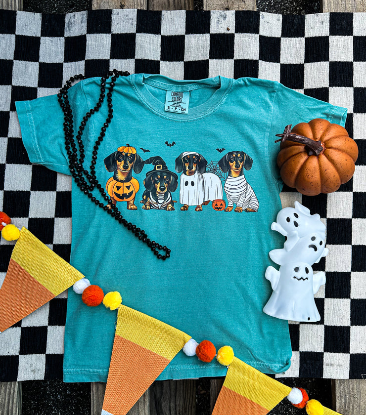 Spooky Dachshund-Made To Order (Seafoam)