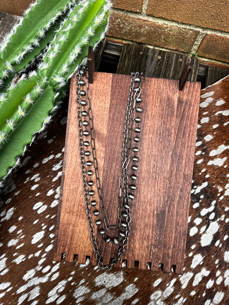 Texan Three Layer Necklace