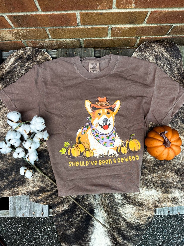 Should've Been A Cowboy Corgi Graphic Tee