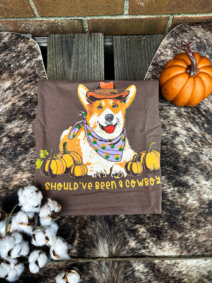 Should've Been A Cowboy Corgi Graphic Tee