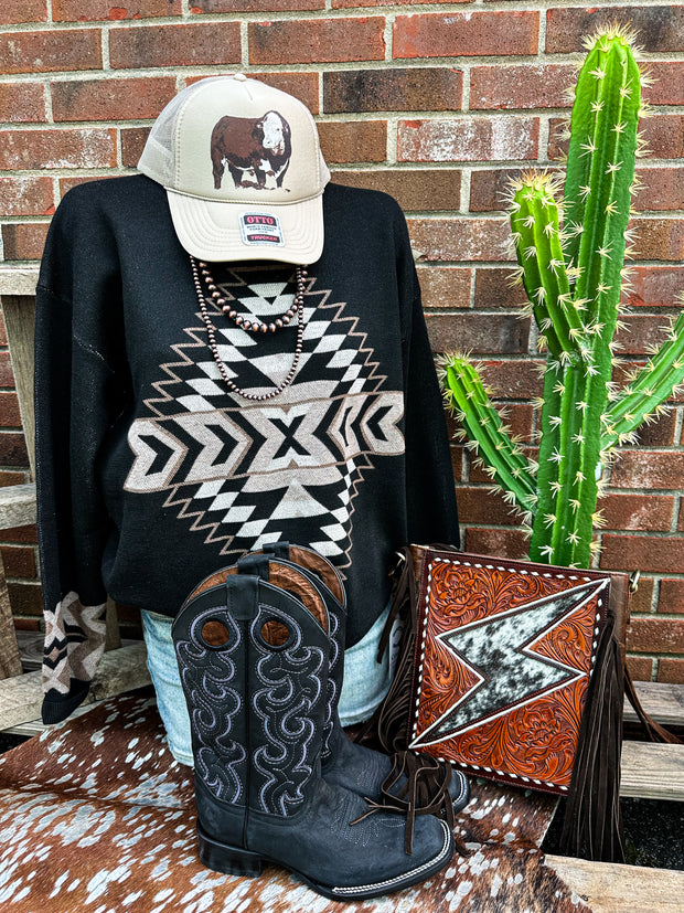 Night Aztec Sweater