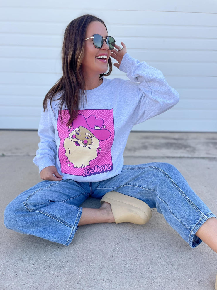 Believe Barbie Santa Sweatshirt