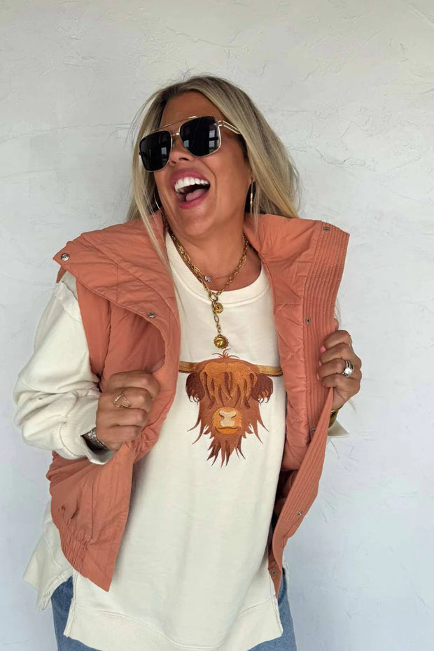 Harlow Puffer Vest - Terracotta