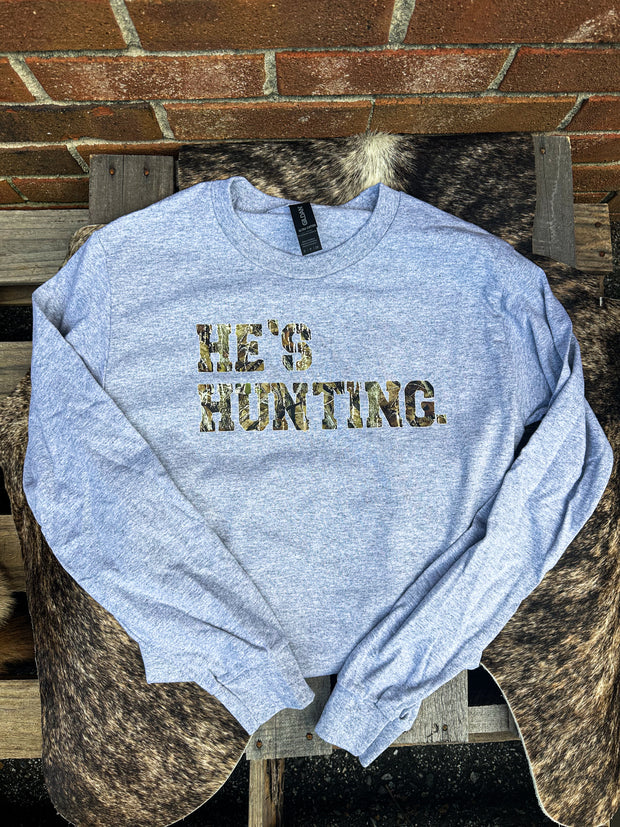 He's Hunting Long Sleeve