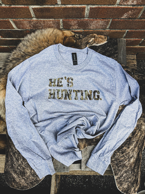 He's Hunting Long Sleeve