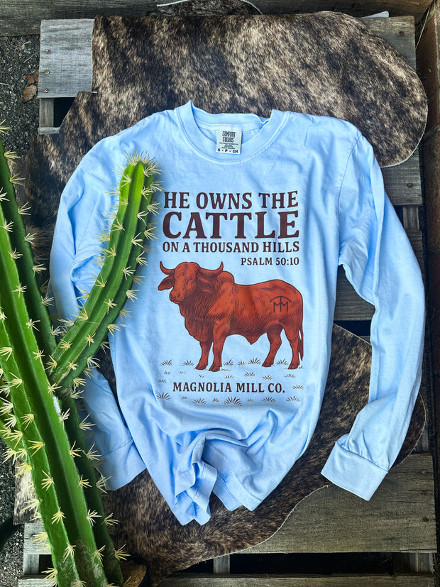 He Owns The Cattle Long Sleeve