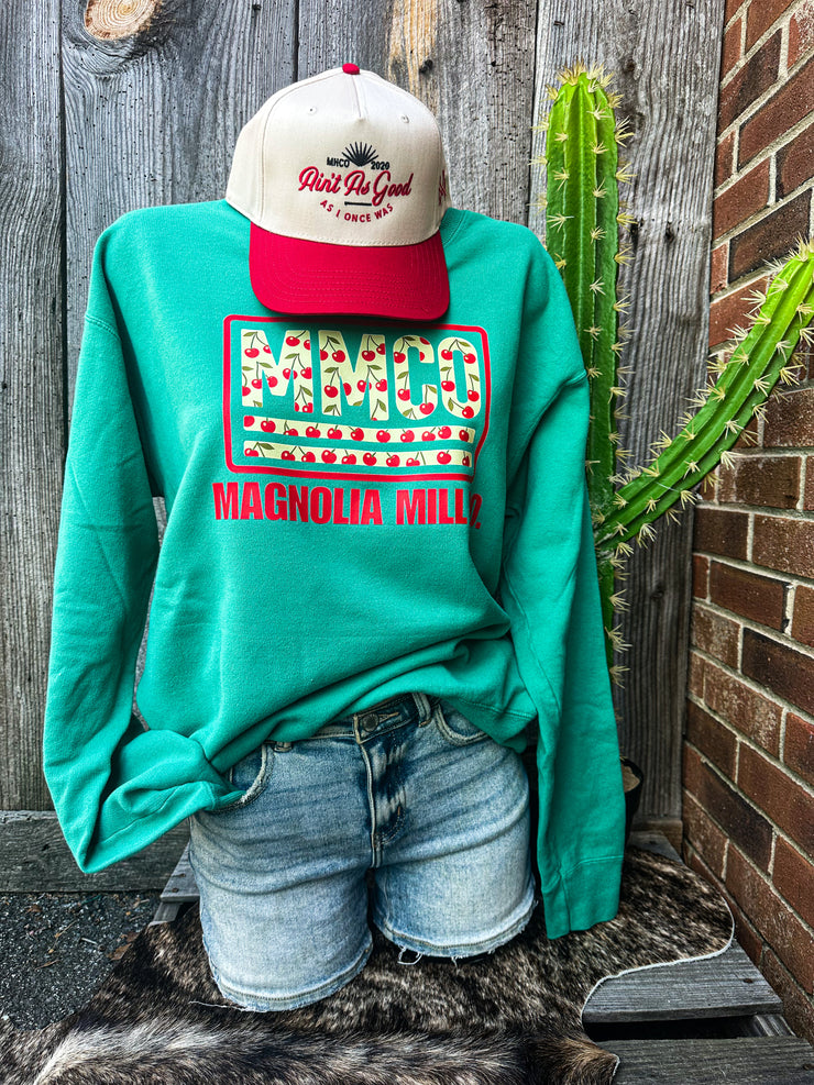 Cherry Slush MMCO Box Sweatshirt- Grass *Made To Order