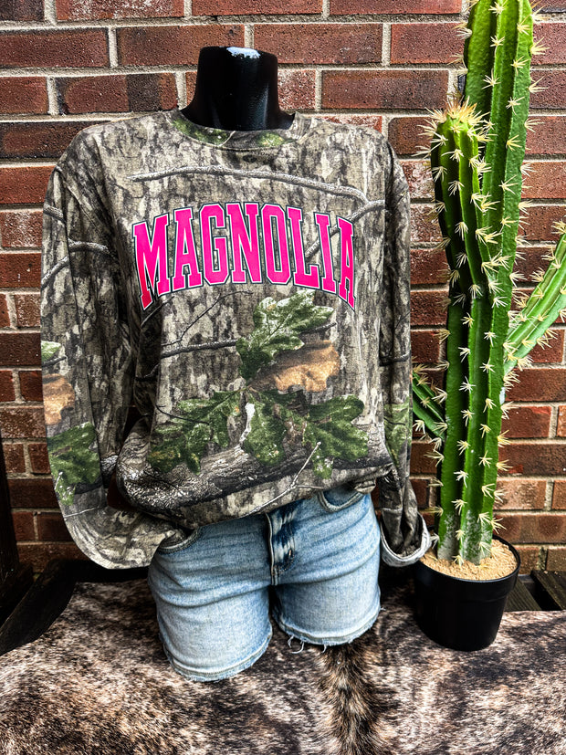 Mossy Oak Magnolia Long Sleeve - Pink