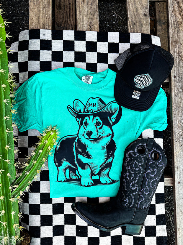 Cowboy Corgi Graphic Tee