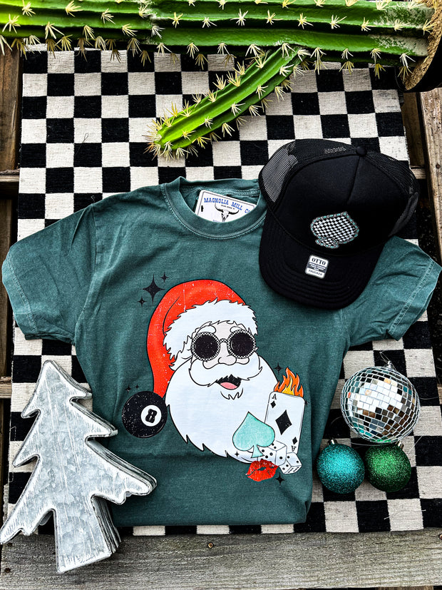 Santa Got The Smoke Graphic Tee