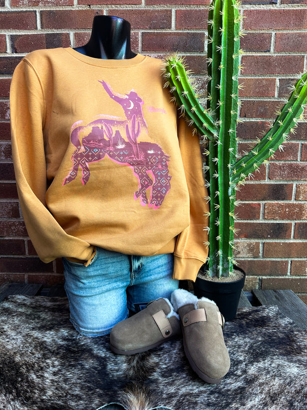 Cowboy Moon Wrangler Sweatshirt