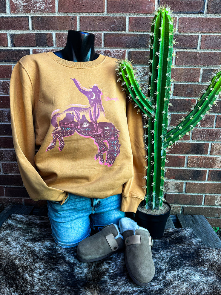 Cowboy Moon Wrangler Sweatshirt