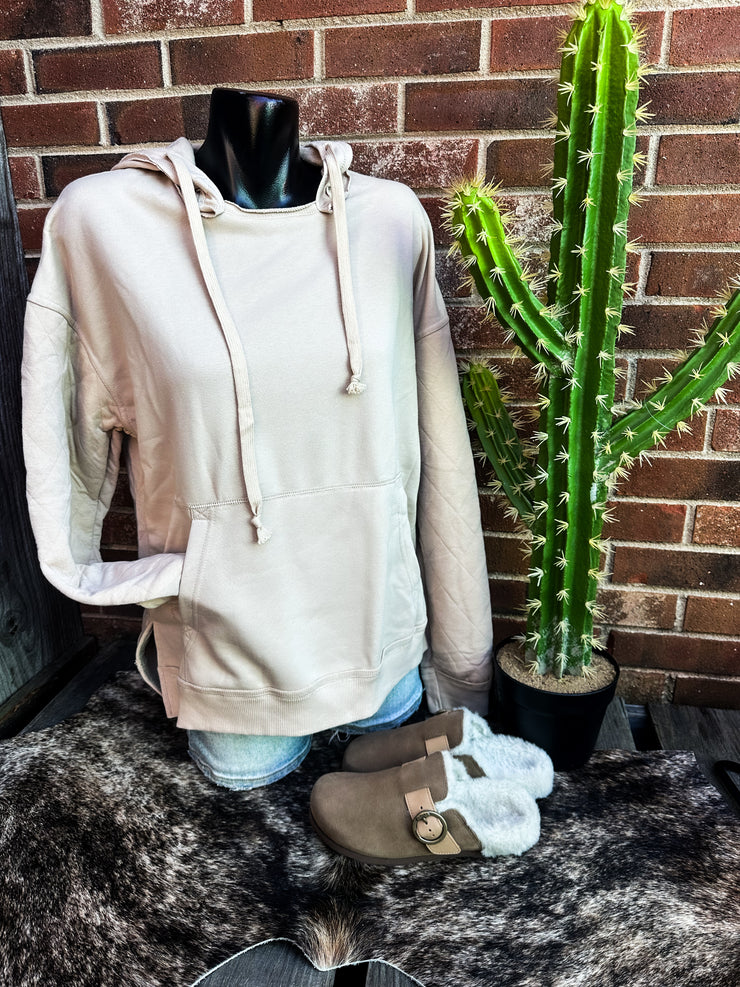 Tollie Tan Patchwork Top