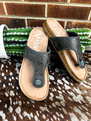 Tulsa Time Sandal- Charcoal