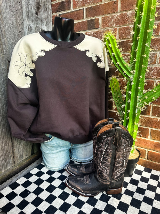 Wrangler Laney Wilson Tooled Sweatshirt