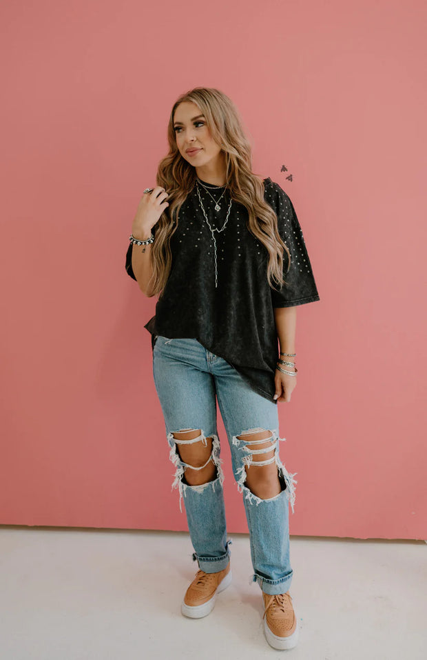 The Groupie Studded Top