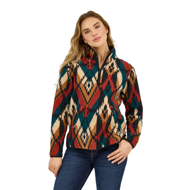 Annie Retro Wrangler Sherpa Pullover
