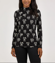 Saddle Up Wrangler Womens Mock Neck Top