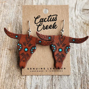 Southwestern Longhorn Earrings