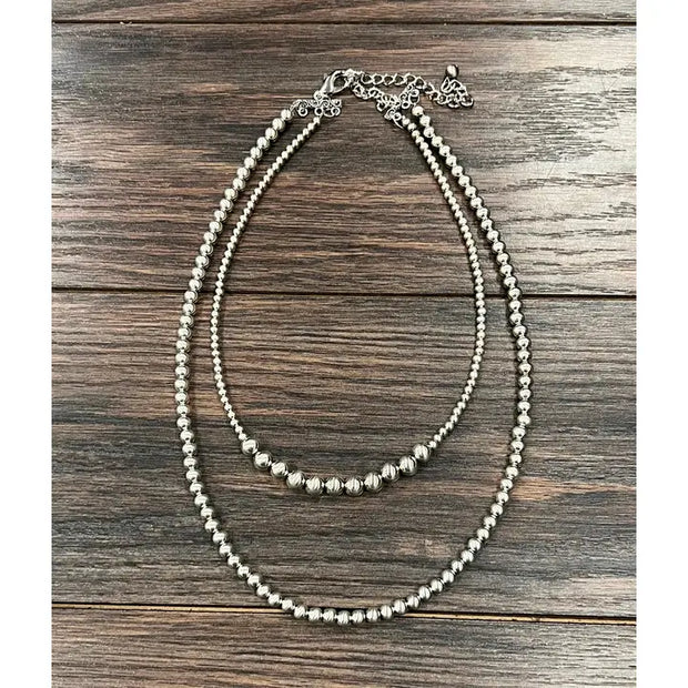 Shimmery Silver Necklace
