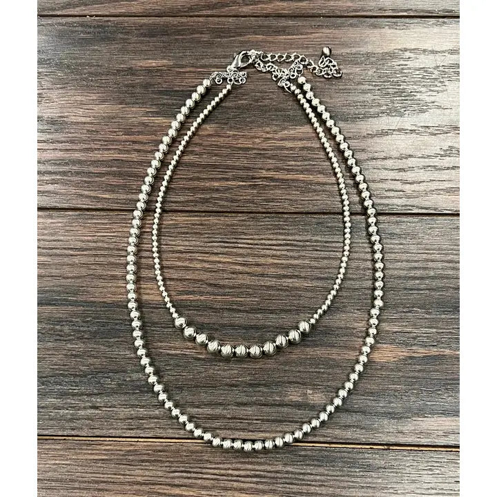 Shimmery Silver Necklace