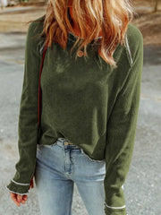 Wilder Waffle Knit Top - Green