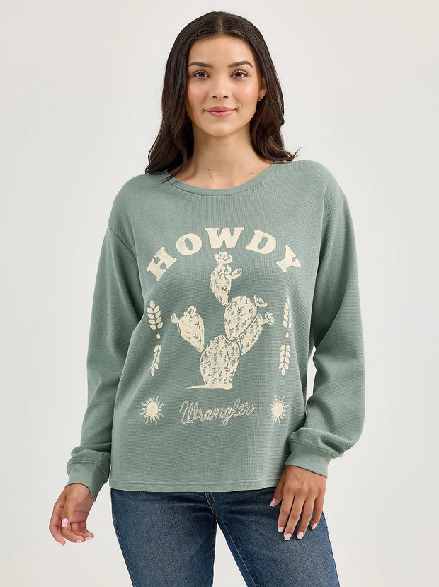 Howdy Women's Wrangler Girlfriend Long Sleeve